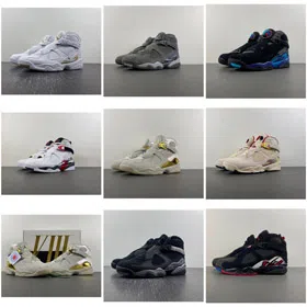 Jordan Air Jordan 8 Retro Aqua OG High-Top Basketball Shoes-5101  
